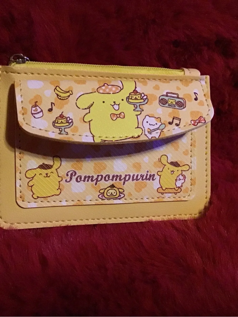 Pompompurin Yellow Kids Card Wallet by Sanrio